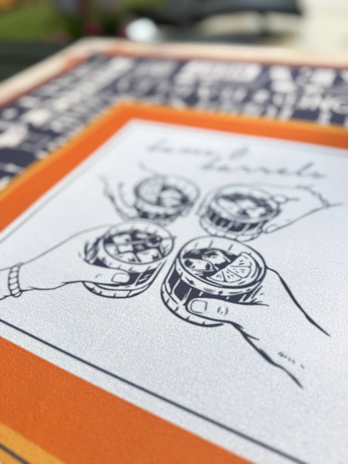 Bams & Barrels Mahjong Mat | Oak Room Whiskey - Bella Boutique