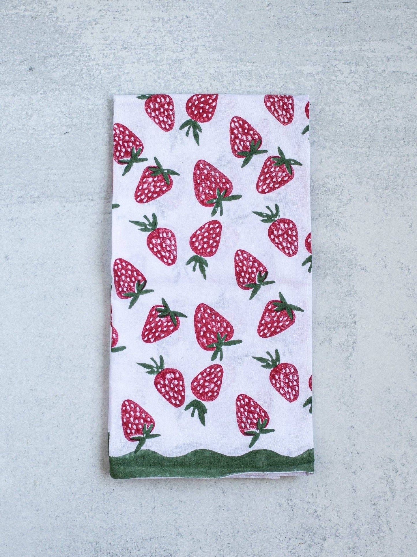 Tea Towel - Strawberry - Bella Boutique
