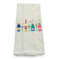 Towel - Row of Champagne Bottles on white - Bella Boutique