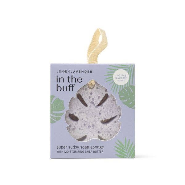 Lemon Lavender In The Buff Super Sudsy Soap Sponge - Bella Boutique