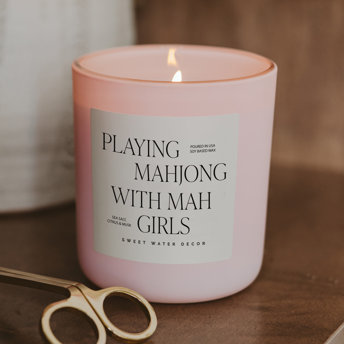 *EXCLUSIVE* Playing Mahjong with Mah Girls 15 oz Soy Candle - Bella Boutique