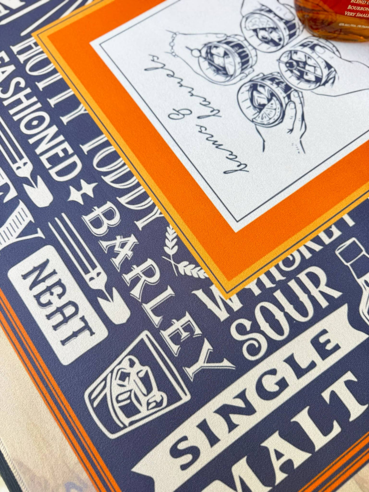 Bams & Barrels Mahjong Mat | Oak Room Whiskey - Bella Boutique