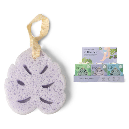 Lemon Lavender In The Buff Super Sudsy Soap Sponge - Bella Boutique