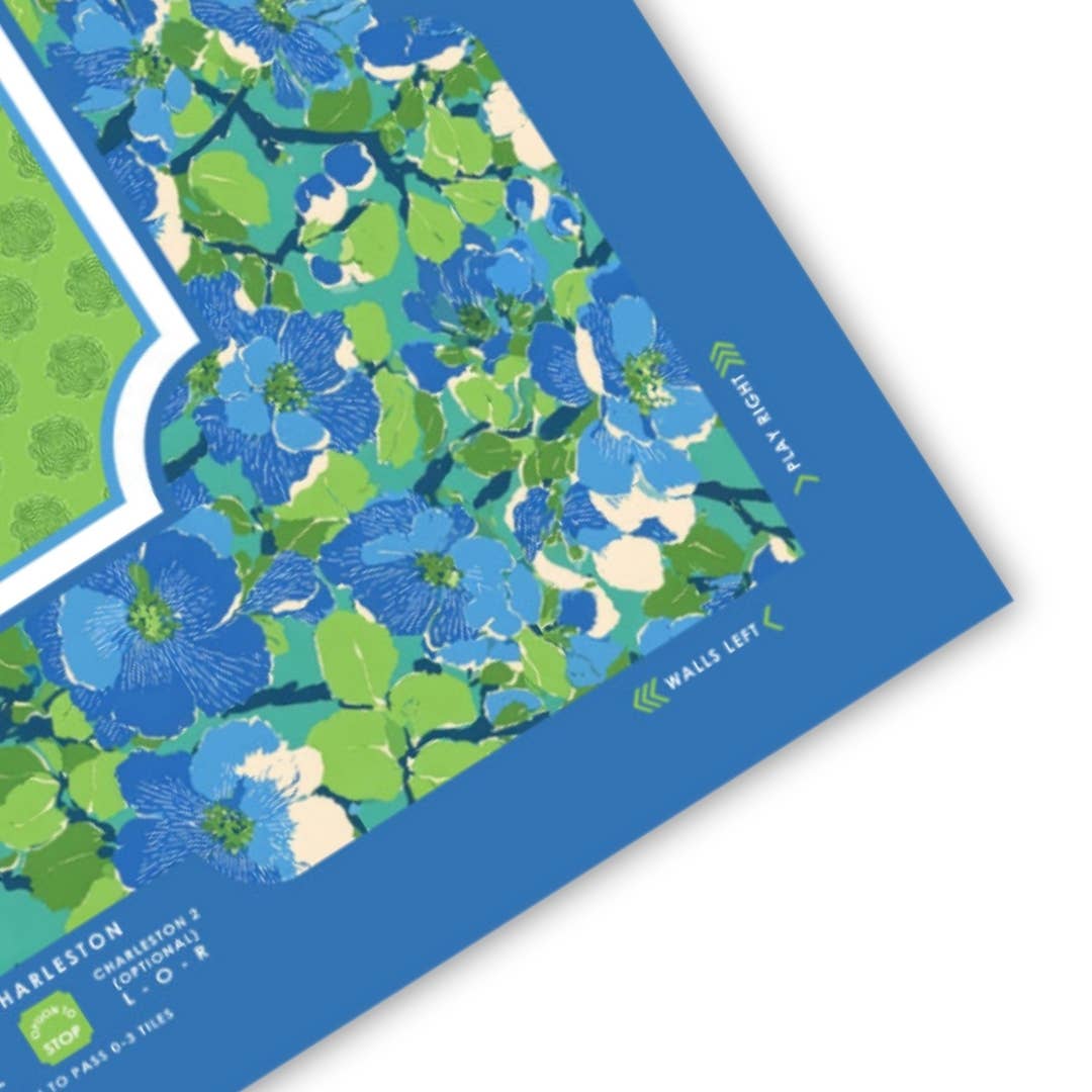 NEOPRENE Palm Beach Collection Mahjong Mat | Pink Blue Lime - Bella Boutique