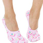 No-Show Liner Socks - Mahjong Tiles - Pink - Bella Boutique