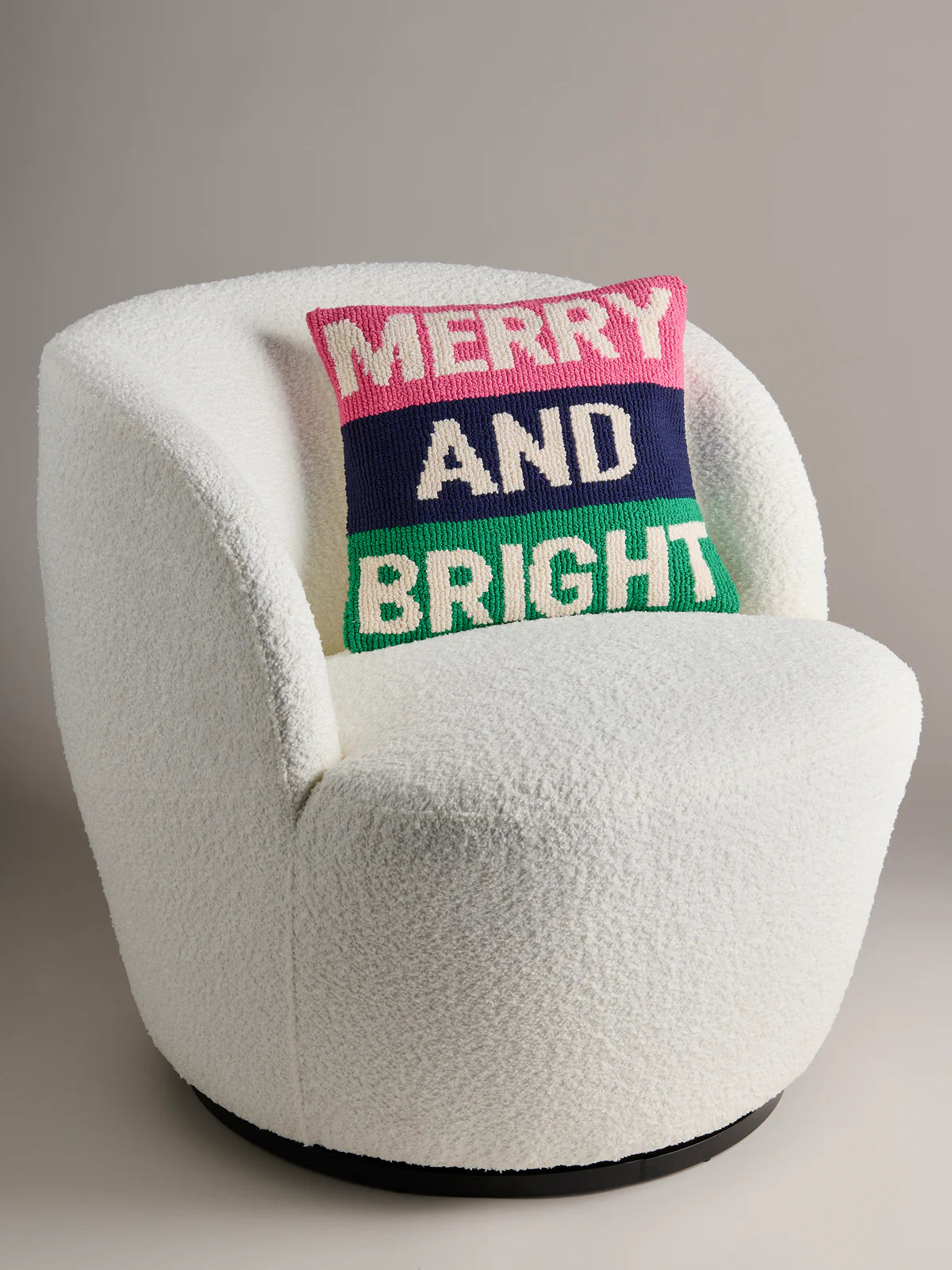 Merry and Bright Tufted Pillow - Bella Boutique