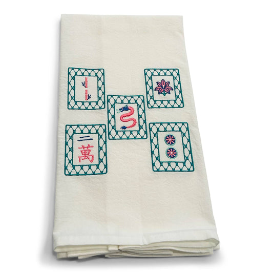 Towel - Mahjong Tiles - Bella Boutique