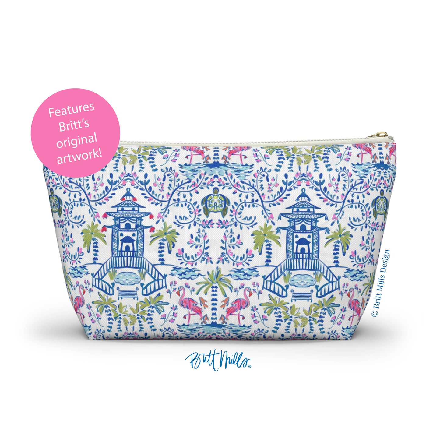 Britt Mills Mahjong Tile Pouch - Bella Boutique