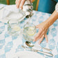 Table Throw - Palmetto, Uniform Blue & Navy - Bella Boutique