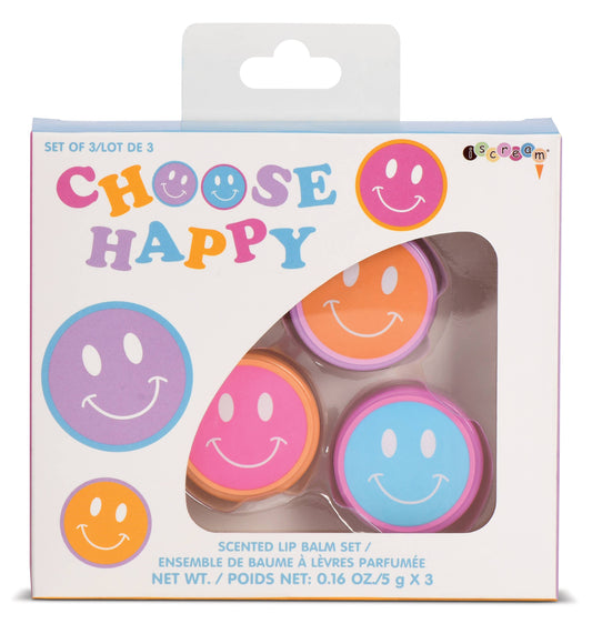 CHOOSE HAPPY LIP BALM TRIO - Bella Boutique
