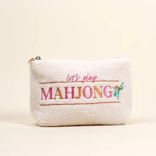 Mahjong Teddy Pouch - Bella Boutique