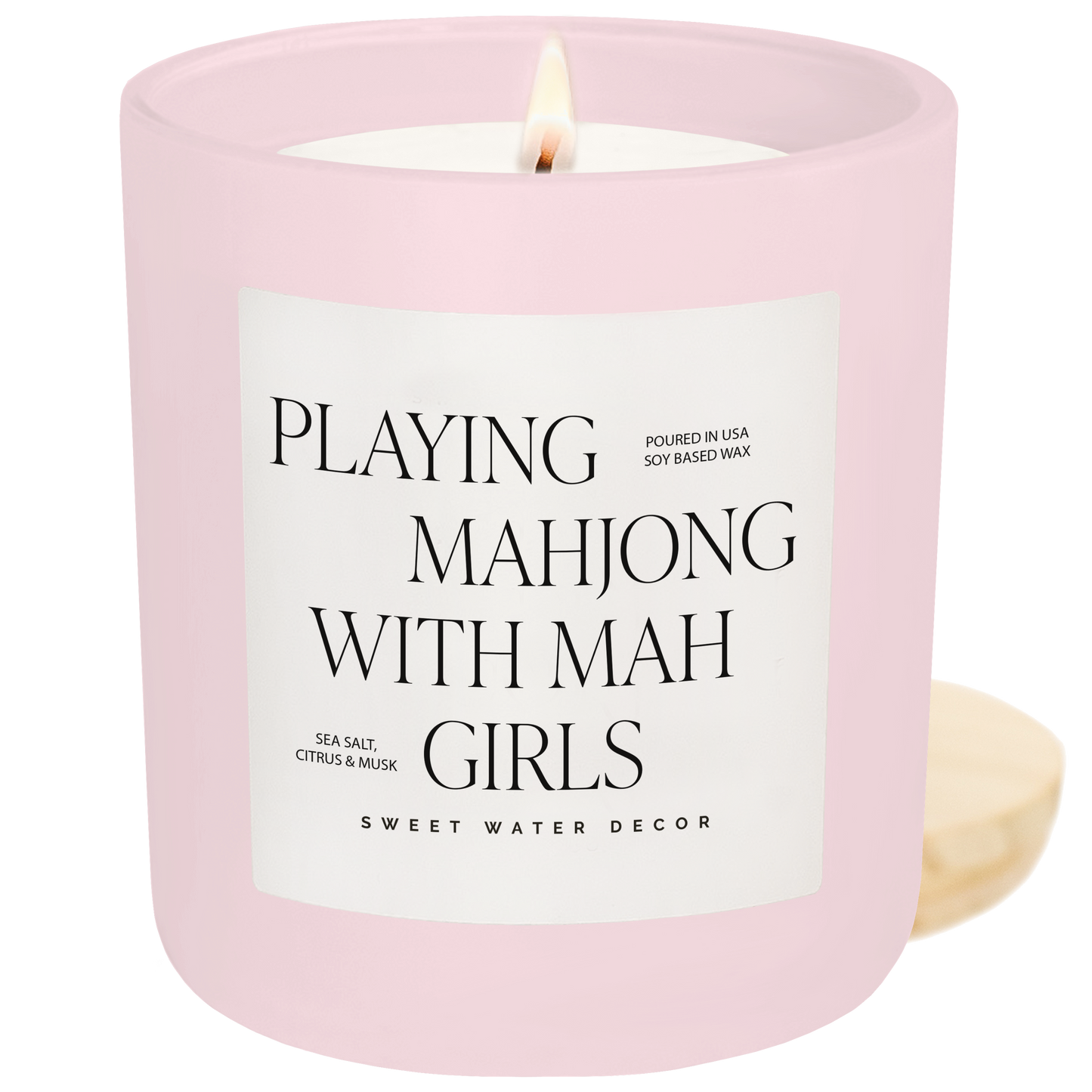 *EXCLUSIVE* Playing Mahjong with Mah Girls 15 oz Soy Candle - Bella Boutique