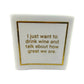 Linen-Feel Cocktail Napkins, Want to Drink Wine - Bella Boutique