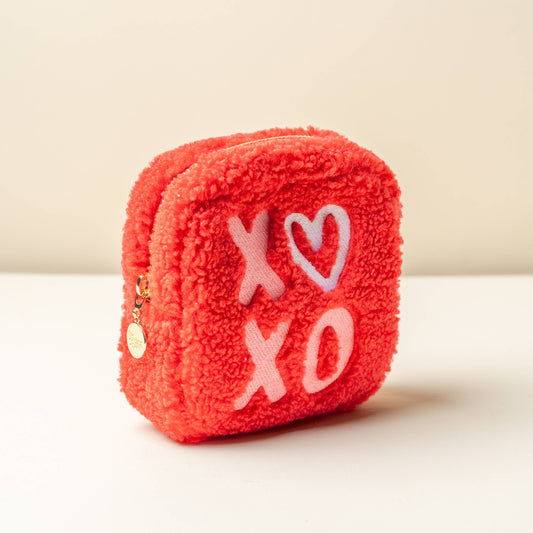 Teddy Pouch-Square XOXO - Bella Boutique