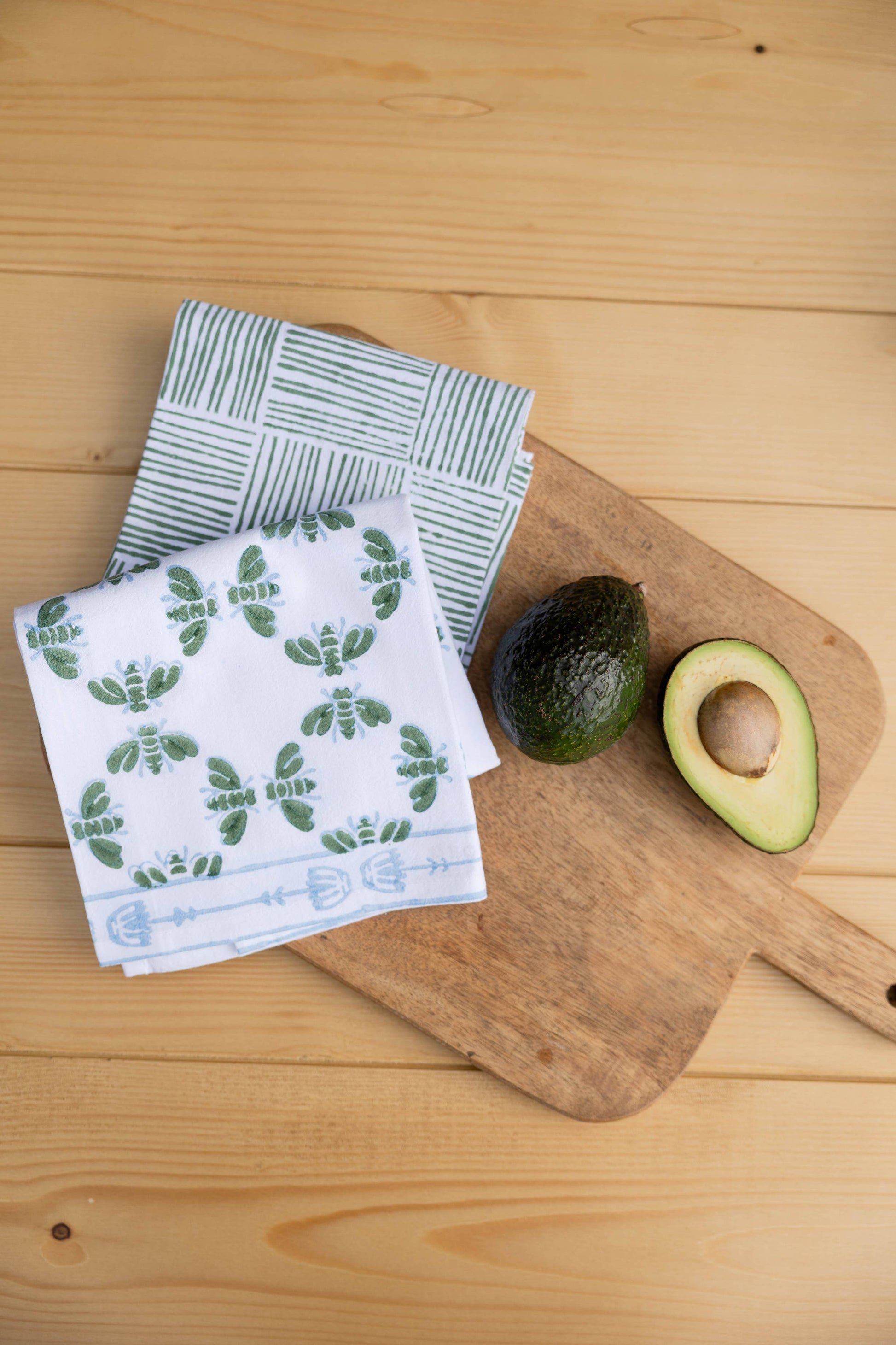 Tea Towel - Honeybees - Sage - Bella Boutique