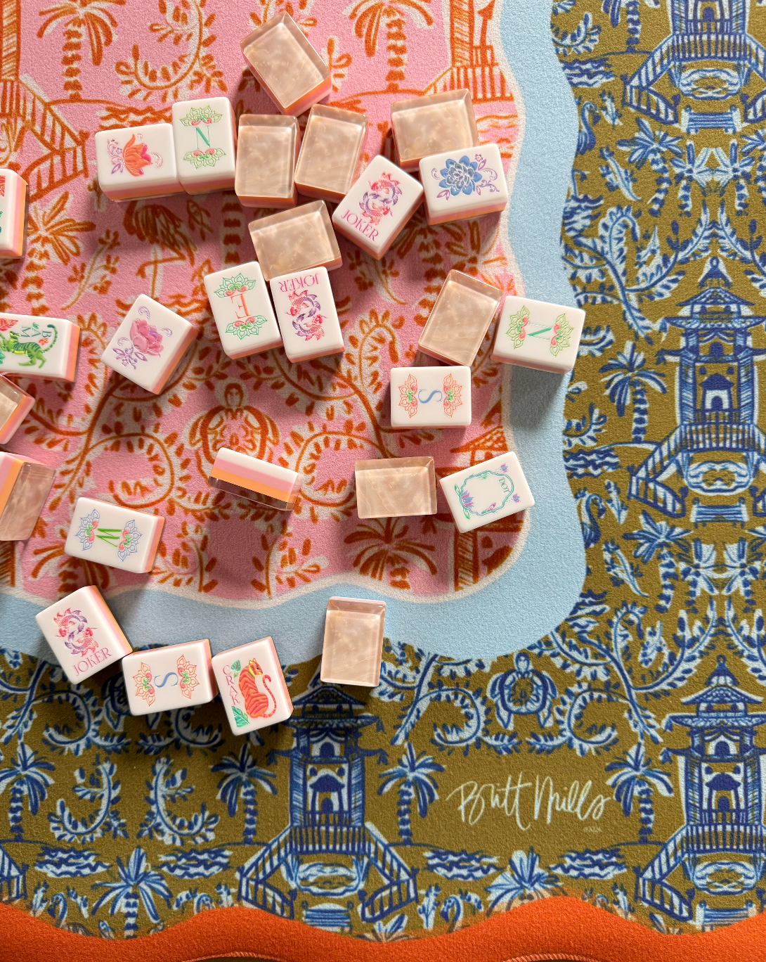 Britt Mills Mahjong Mats - MULTIPLE PRINTS (Non-Neoprene) - Bella Boutique