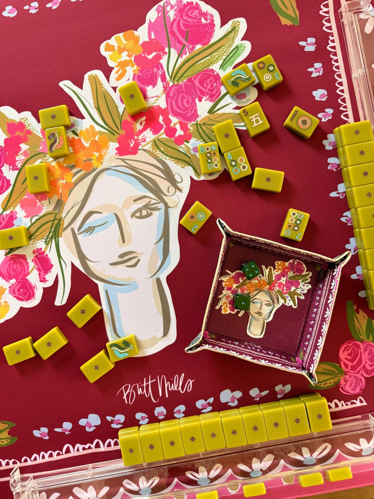 Scarlett Neoprene Mahjong Mat - Bella Boutique