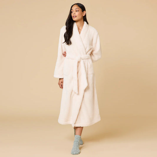 Dream Plush Wrap Robe Almond