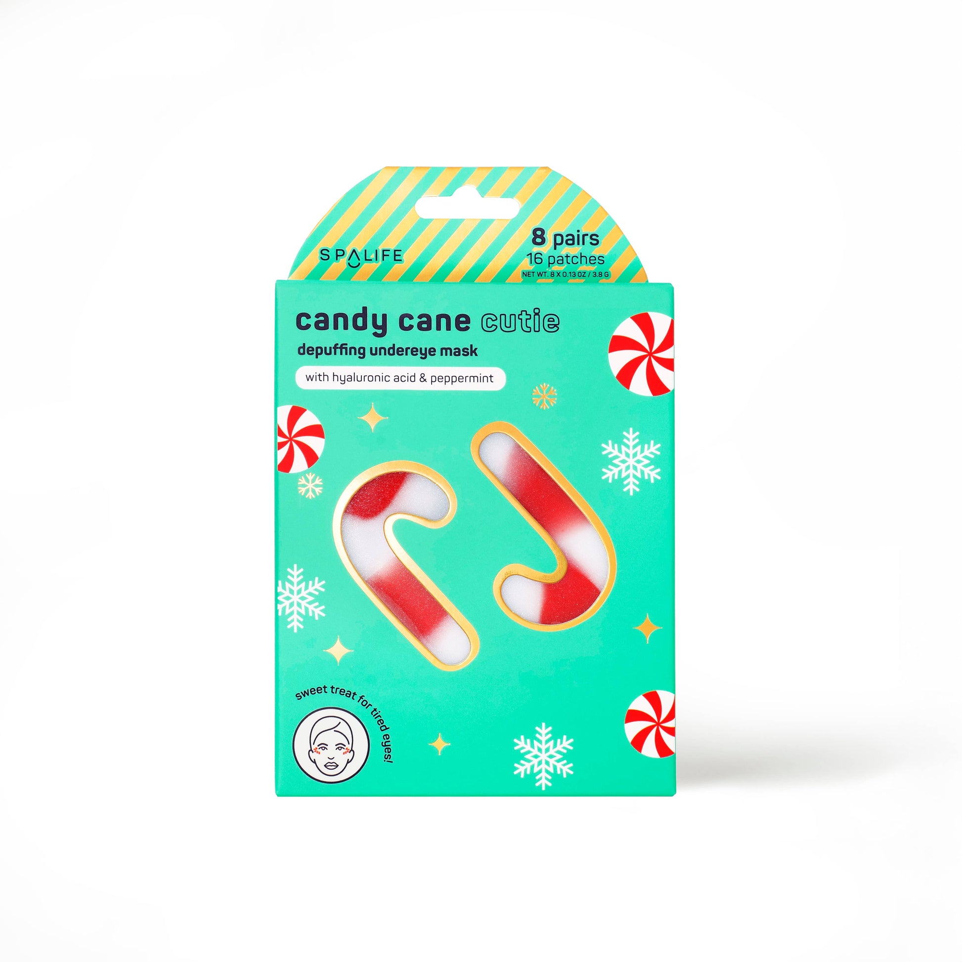 Christmas Holiday Candy Cane Cutie Depuffing Undereye Masks - Bella Boutique