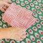 Table Throw - Christmas Lily - Sage & Red - Bella Boutique