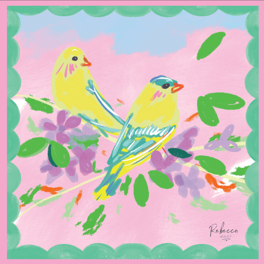 CANARIES-MAHJONG MAT - Bella Boutique
