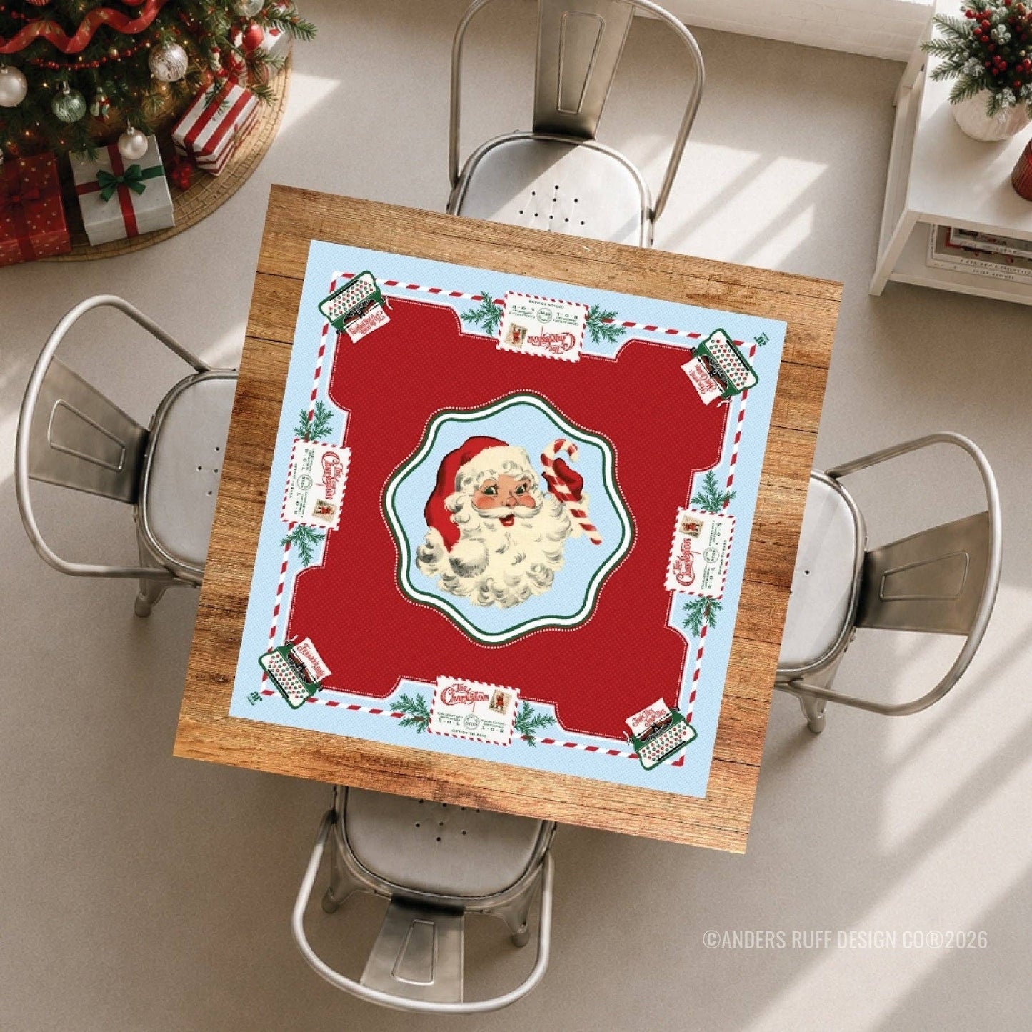 Santa's Mahjong Mail Mahjong Mat - Bella Boutique