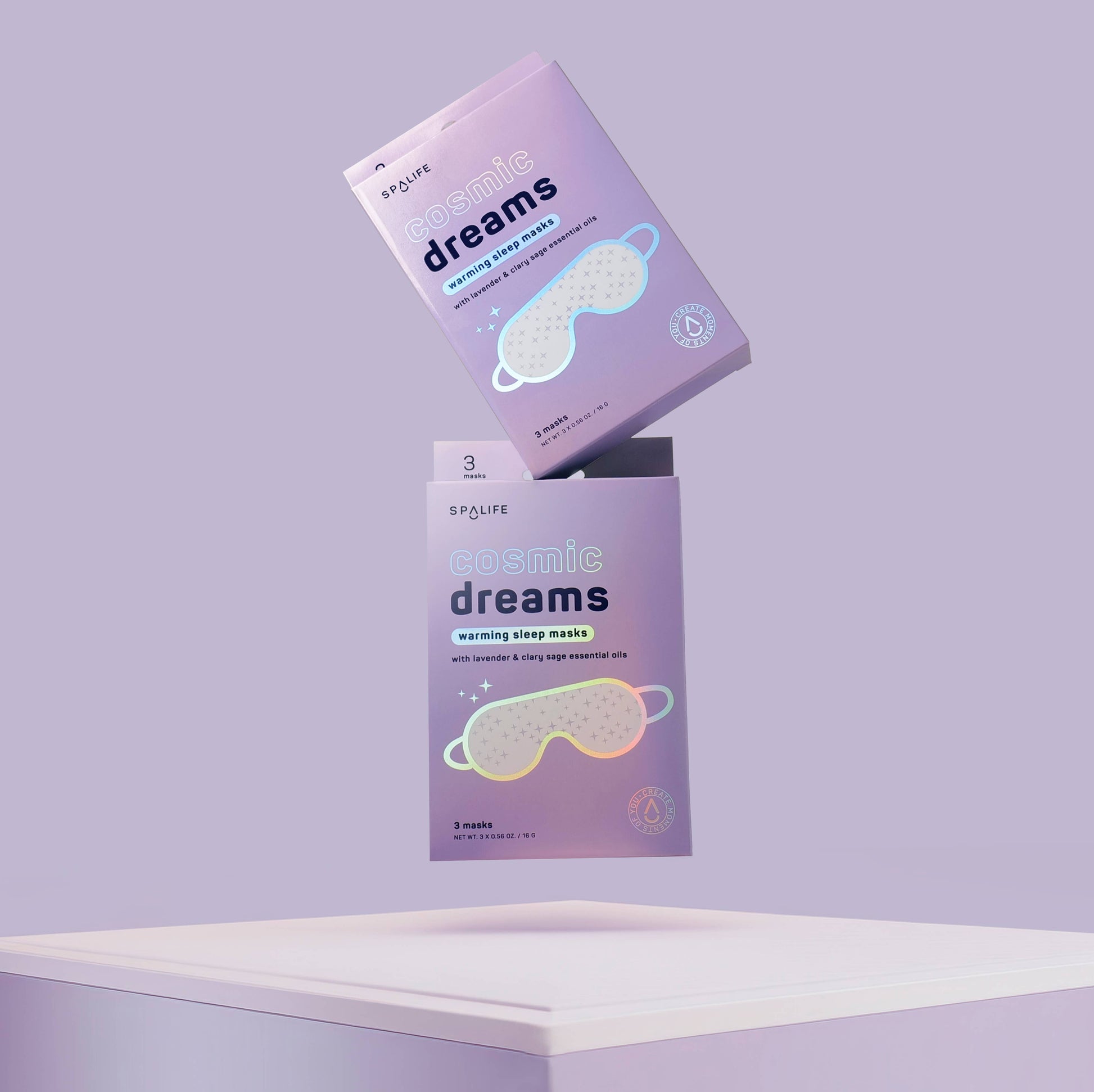 Cosmic Dreams Warming Sleep Masks, Spa Eye Masks - 3 Pk - Bella Boutique