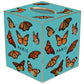 Paris Monarch Turquoise Tissue Box Cover