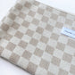Checkered Tile Zipper Pouch