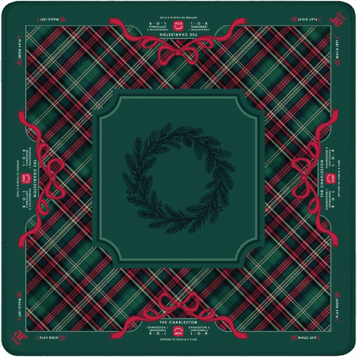 Evergreen & Tartan Mahjong Mat - Bella Boutique