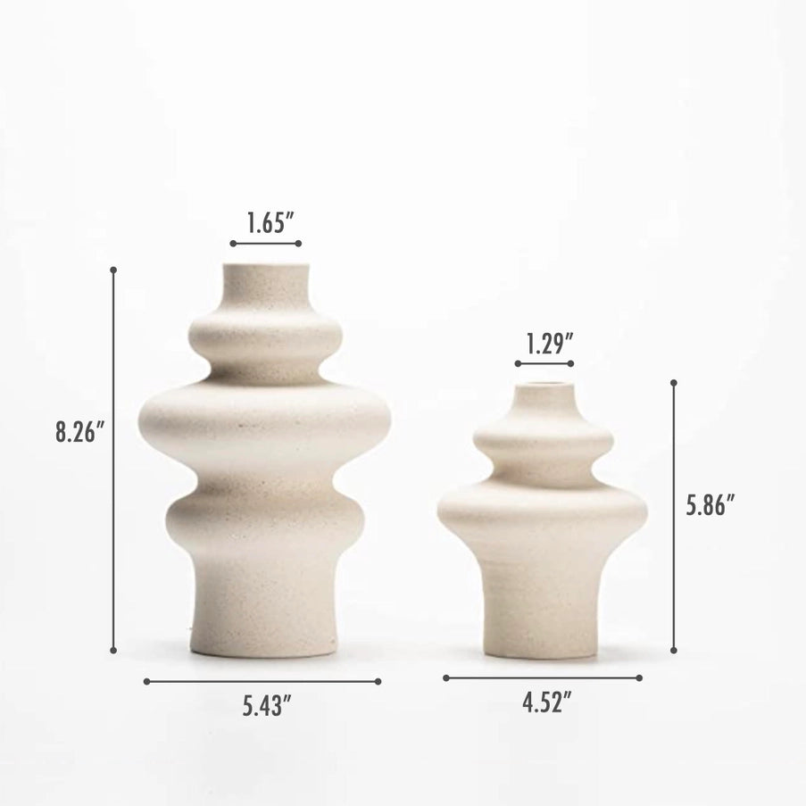 Off White Vases, Pampas Vases Nordic Decor - Large