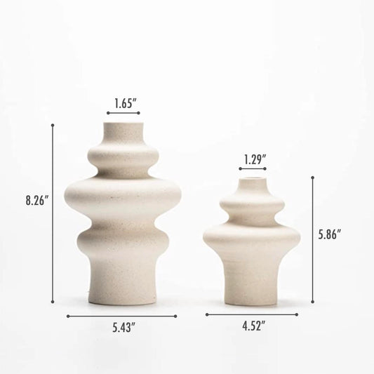 Off White Vases, Pampas Vases Nordic Decor - Small