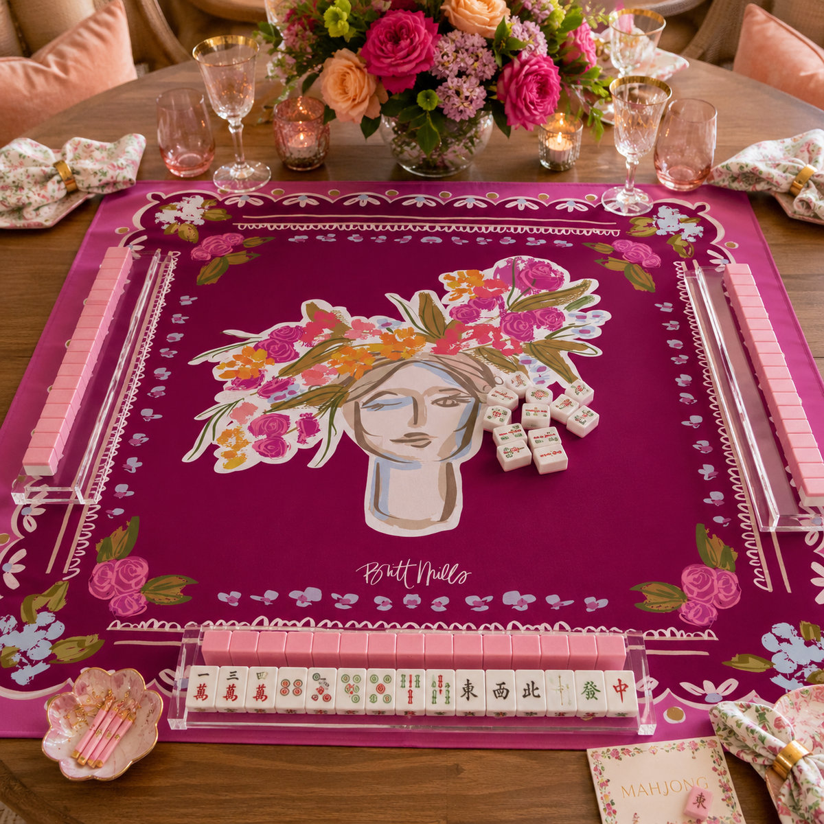 Scarlett Neoprene Mahjong Mat - Bella Boutique