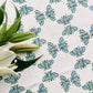 Table Throw - Honeybee - Uniform Blue & Sage - Bella Boutique