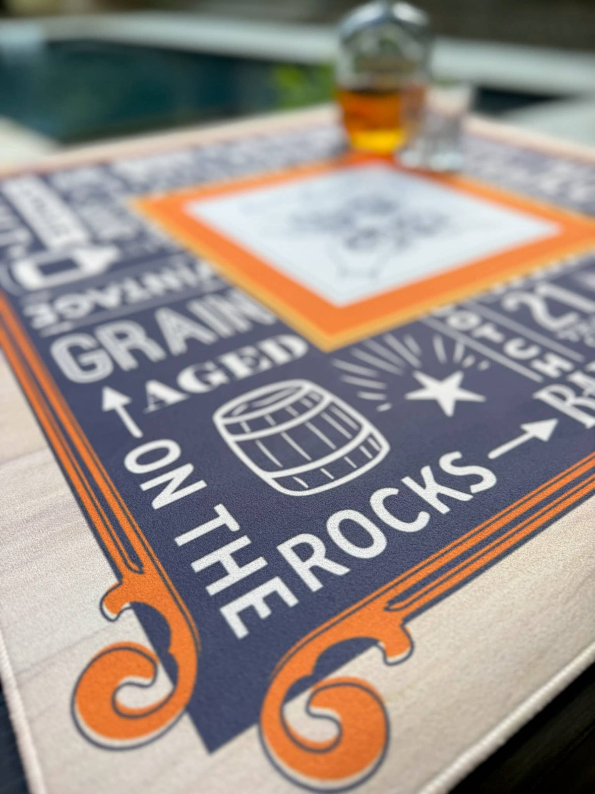 Bams & Barrels Mahjong Mat | Oak Room Whiskey - Bella Boutique