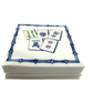Linen-Feel Cocktail Napkins, Preppy Mahjong  - Bella Boutique