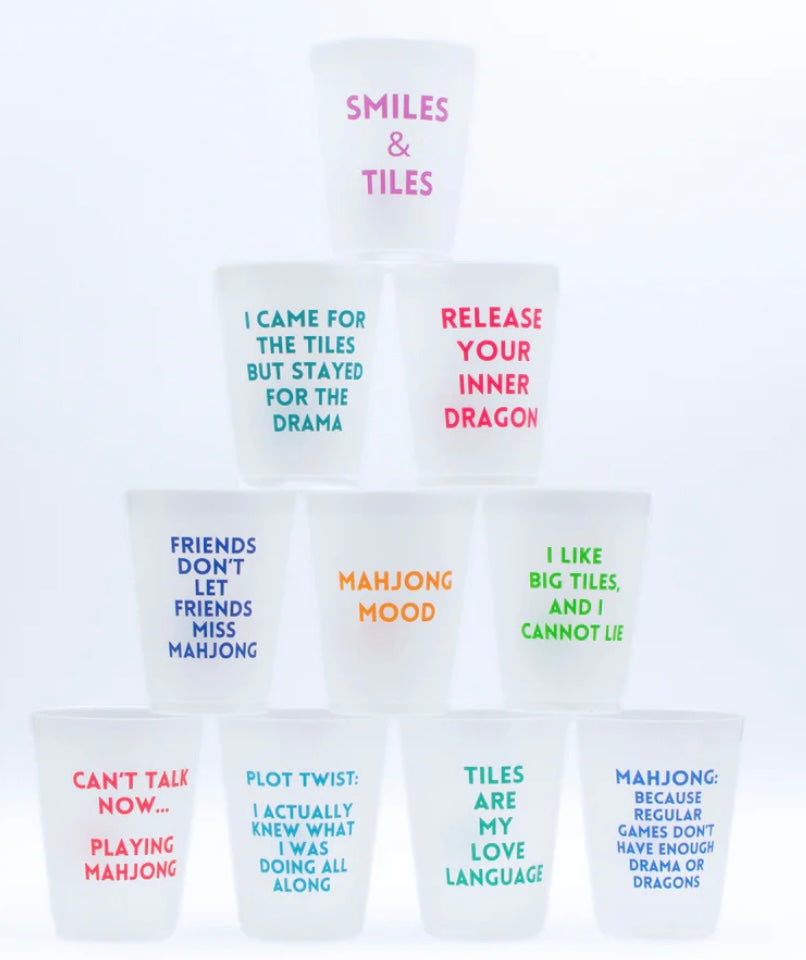 My Fair Mahjong Frosted Cups
