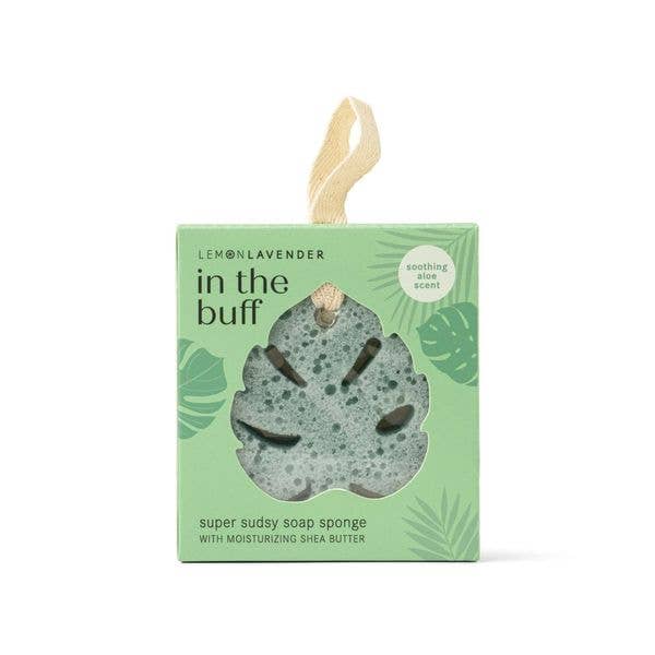 Lemon Lavender In The Buff Super Sudsy Soap Sponge - Bella Boutique