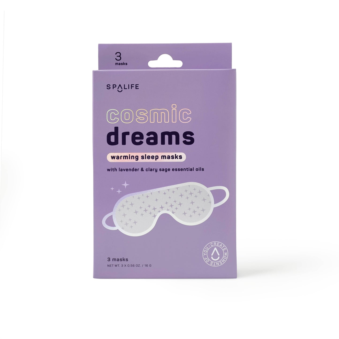 Cosmic Dreams Warming Sleep Masks, Spa Eye Masks - 3 Pk - Bella Boutique