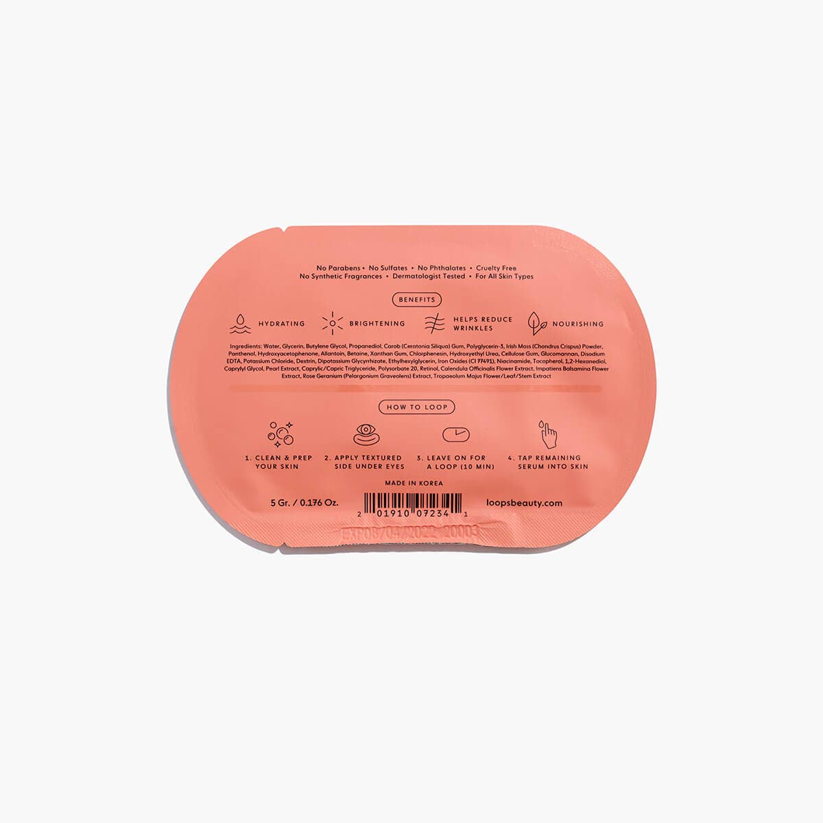 Under Eye Single Mask - Bella Boutique