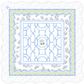 Hamptons Hydrangea Mahjong Mat | The House of Hydrangea Coll - Bella Boutique