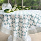Table Throw - Honeybee - Uniform Blue & Sage - Bella Boutique