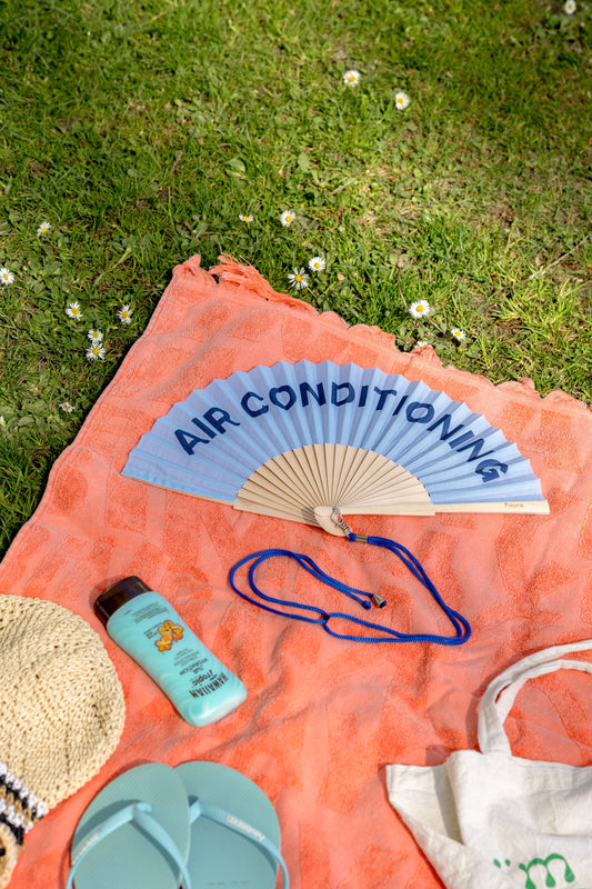 "Air Conditioning" Hand Fan - Bella Boutique