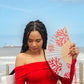 Coral Hand Fan - Bella Boutique
