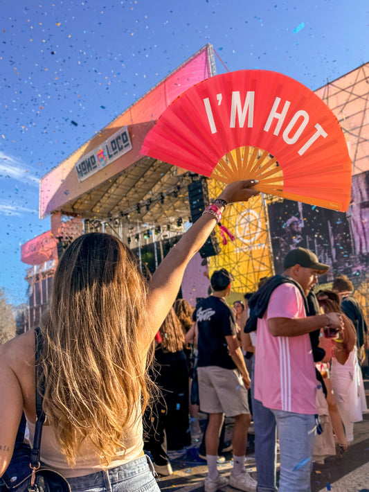 XXL "I'm Hot" Hand Fan