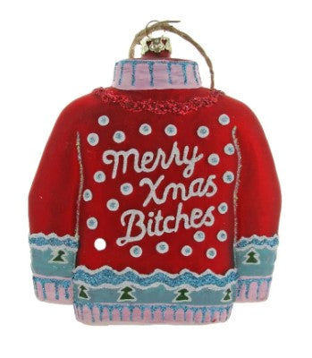 Red Christmas Sweater Orn