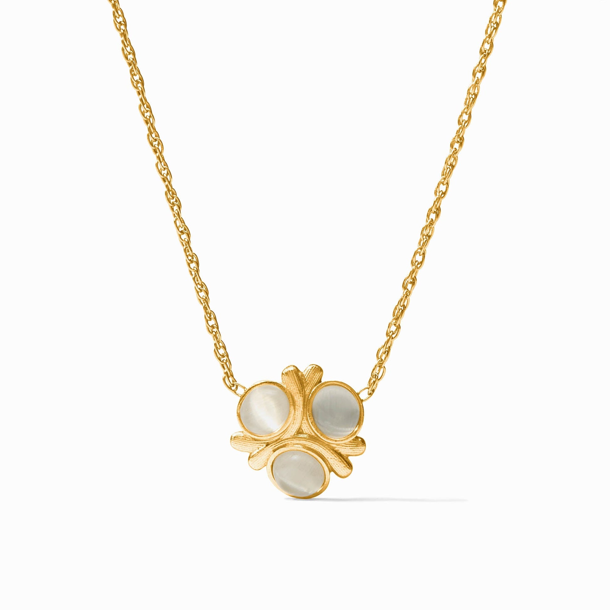 Cobblestone Delicate Ivory Necklace Ivory Cat's Eye OS - Bella Boutique