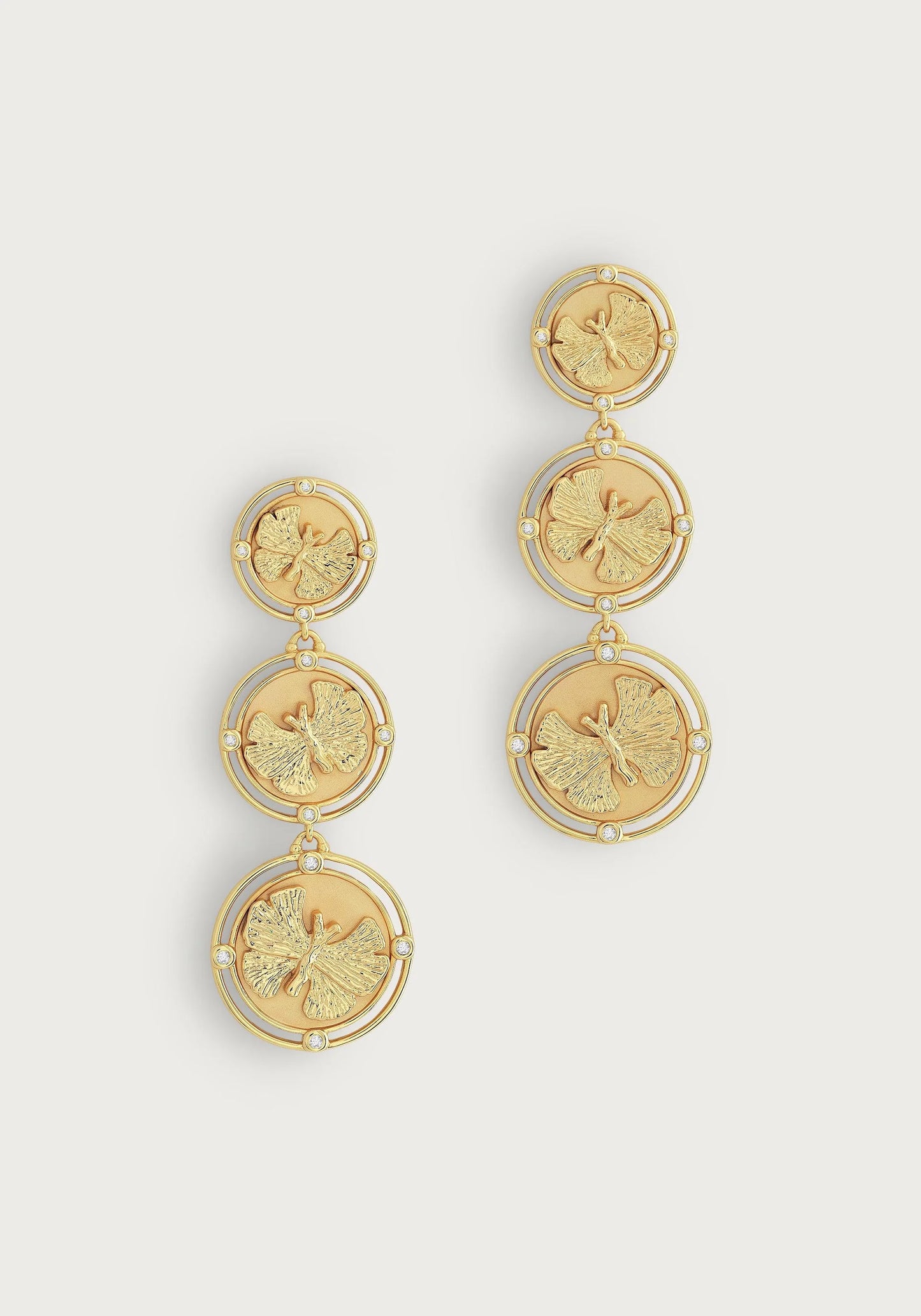 Butterfly Coin Drop Earring