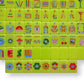 Mod Chartreuse Peace Love Mahjong Tiles and Pouch - Bella Boutique
