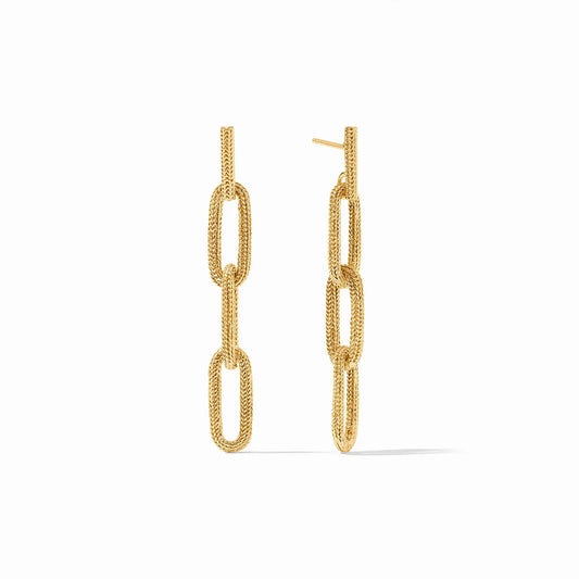 Cheval Paperclip Link Earring Gold